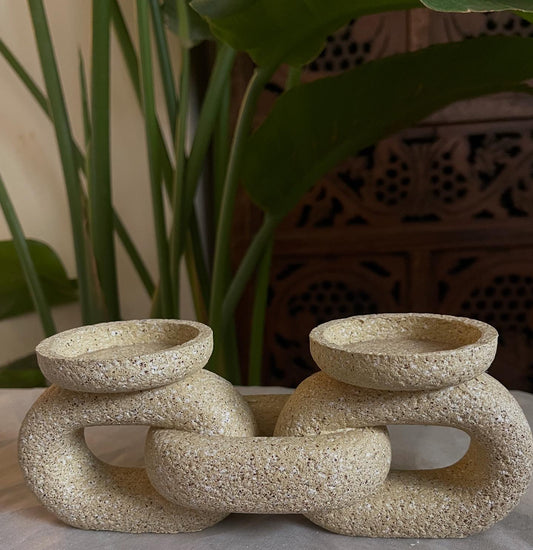 StoneLink Twin Candle Holder
(Available in Ash Grey & Sandstone Beige)