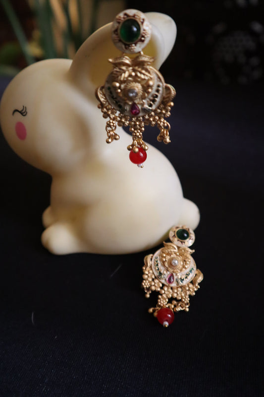 Vrindavan Lotus Jhumka