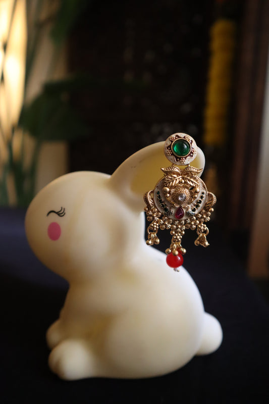 Vrindavan Lotus Jhumka