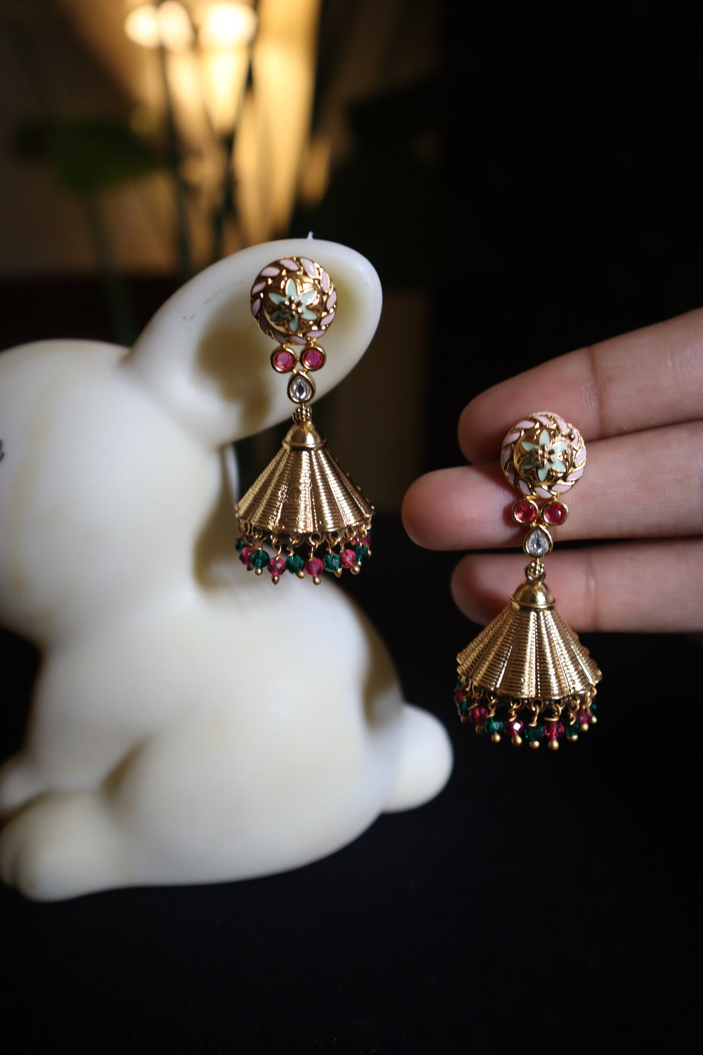 Temple Coin & Pearl Kundan Choker