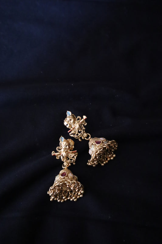Krishna Mural Jhumka