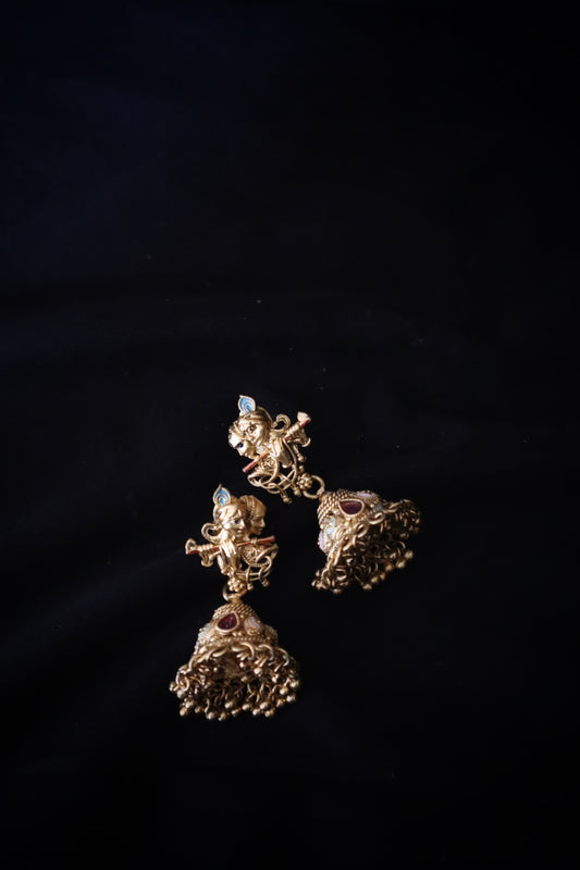 Krishna Mural Jhumka