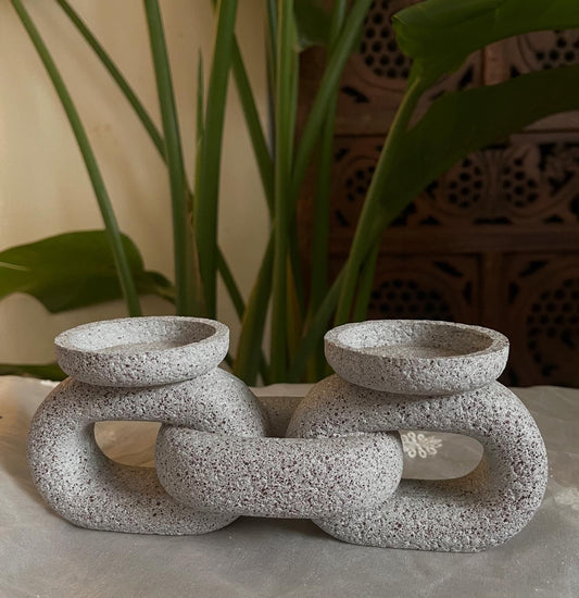 StoneLink Twin Candle Holder
(Available in Ash Grey & Sandstone Beige)